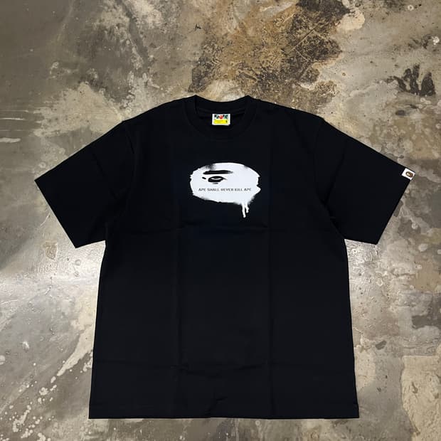 새상품 베이프 그래비티 사루로고 릴렉스핏 S