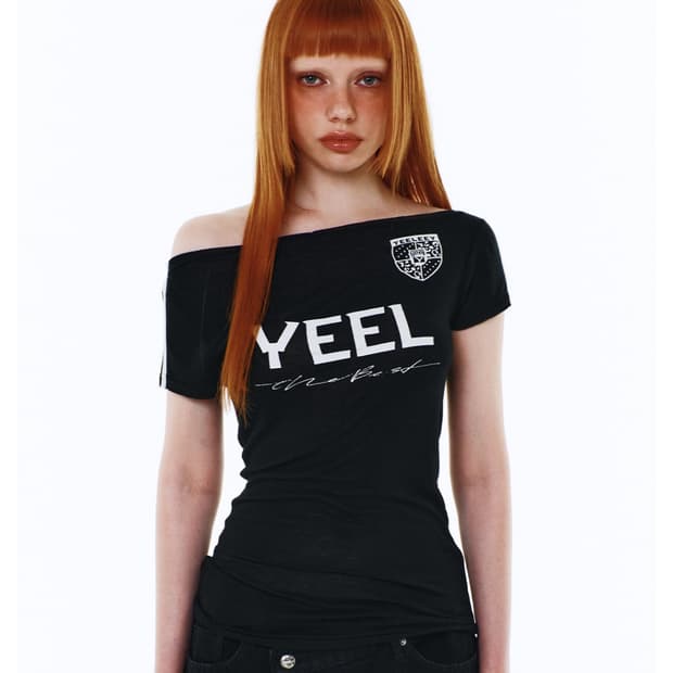 YEEL RACING ASYMMETRIC T-SHIRT BLACK