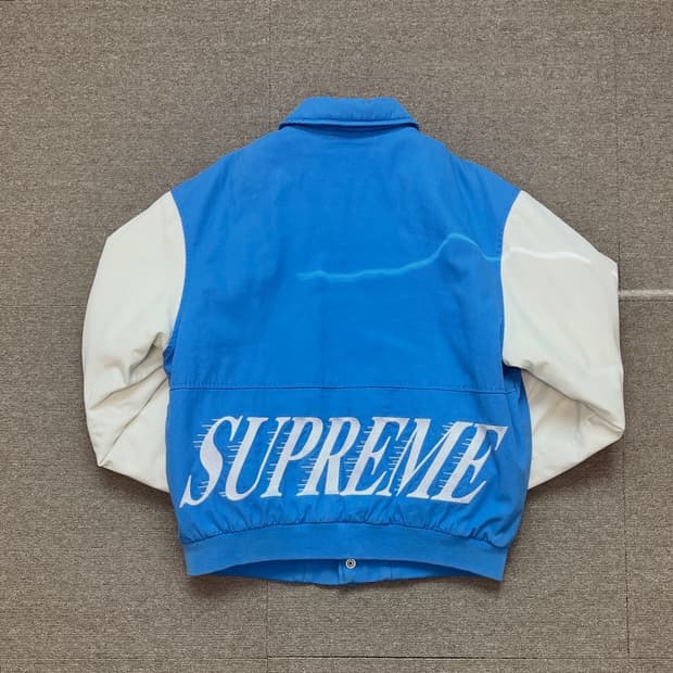 슈프림 20ss 트윌 바시티 자켓