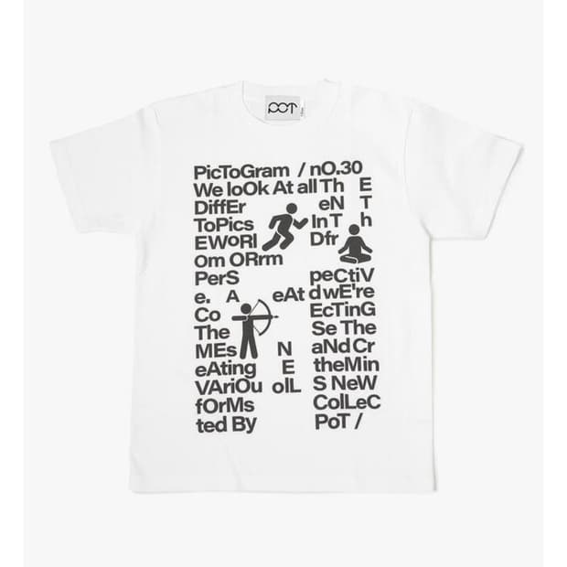 POT Pictogram Lettering T-shirts