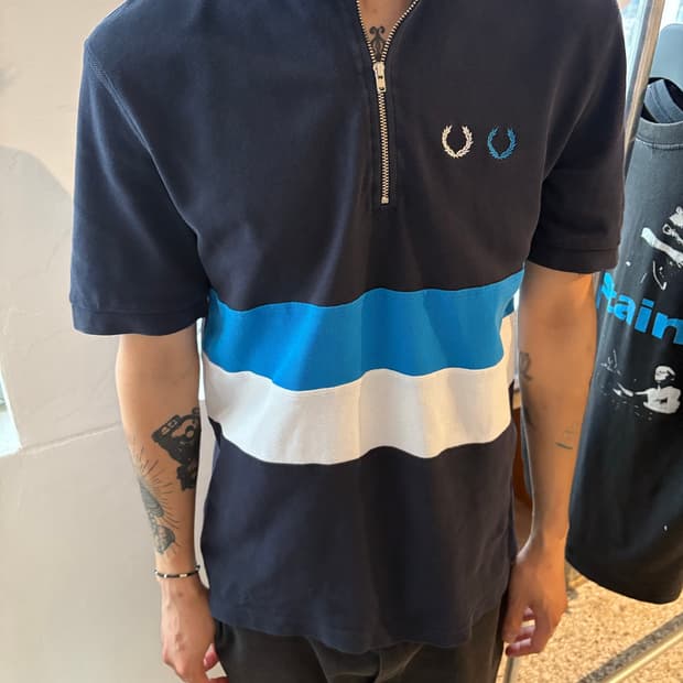 꼼데가르송 x 프레드페리 반팔집업