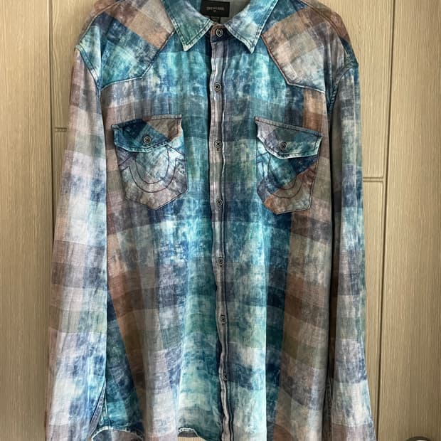 트루 릴리전 웨스턴 펑크 체크 셔츠