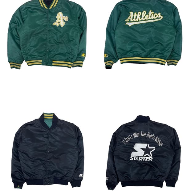 스타터 애슬레틱 리버서블 베이스볼 점퍼