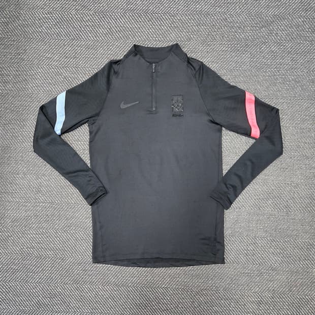 나이키 대한민국 축구 트레이닝 탑 블랙 나이키 국가대표 드릴탑