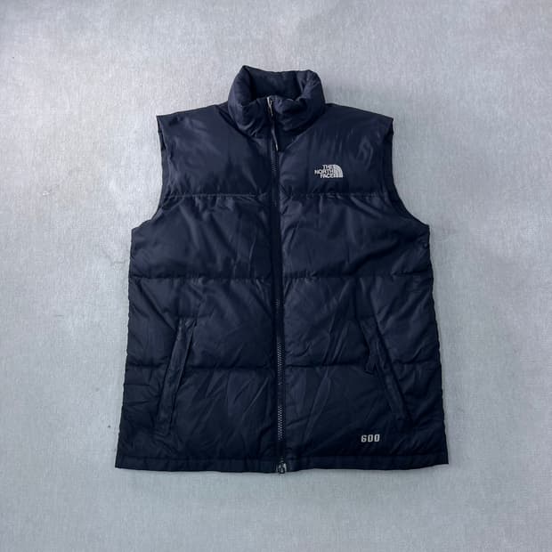 95 노스페이스 600 센터로고 구스 조끼 패딩