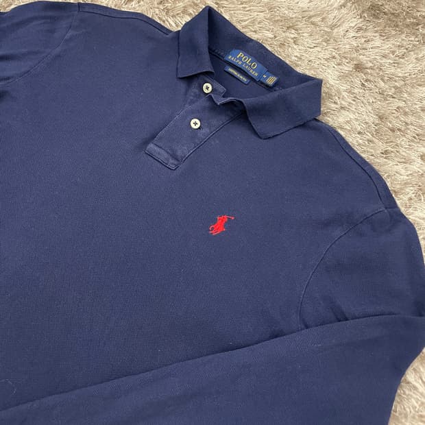 정품 폴로 긴팔 카라티 M(95)