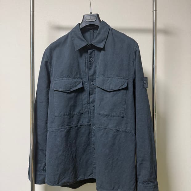 Stone island 스톤아일랜드 코튼 캔버스 오버셔츠