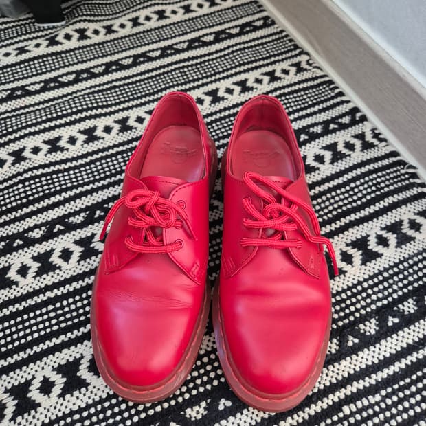 닥터마틴 1461 모노 포피 레드 옥스퍼드