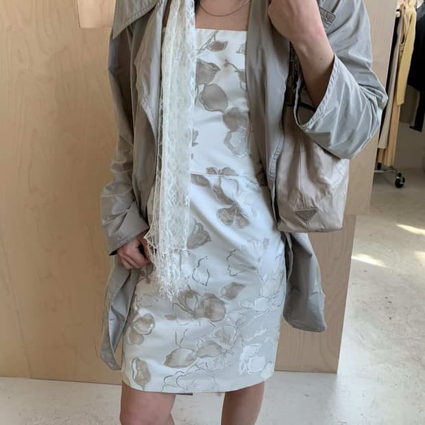 오아엔스 oaens 빈티지 레이스 머플러 스카프