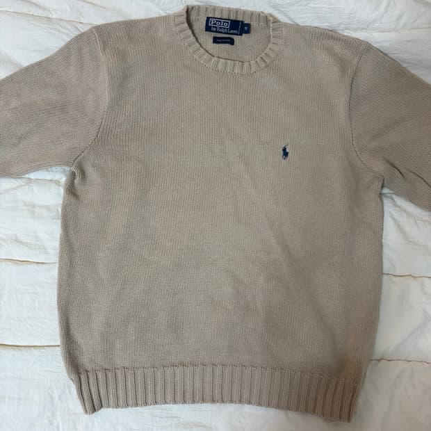 폴로 베이지 니트