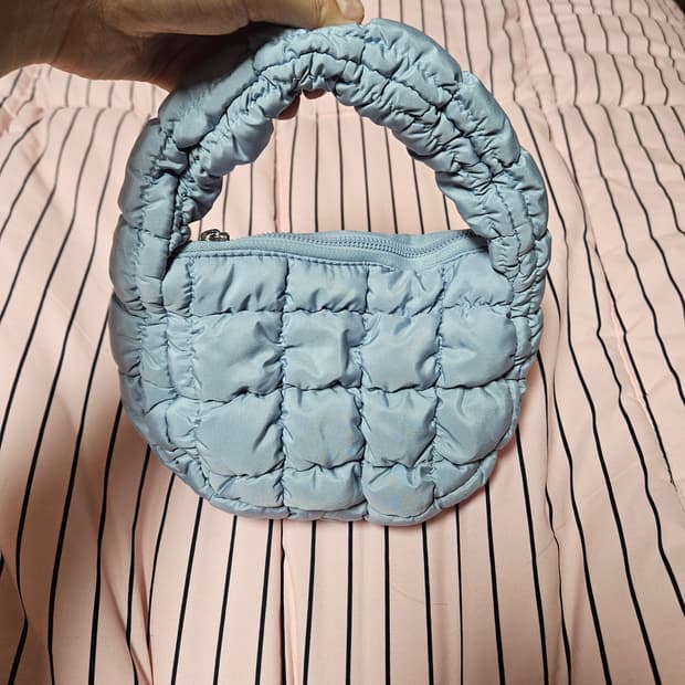 미니 구름백 소라색 핸드백 에겐녀st!