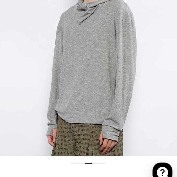 [새상품] 비엑세스 모달 핑거홀 후드 슬리브