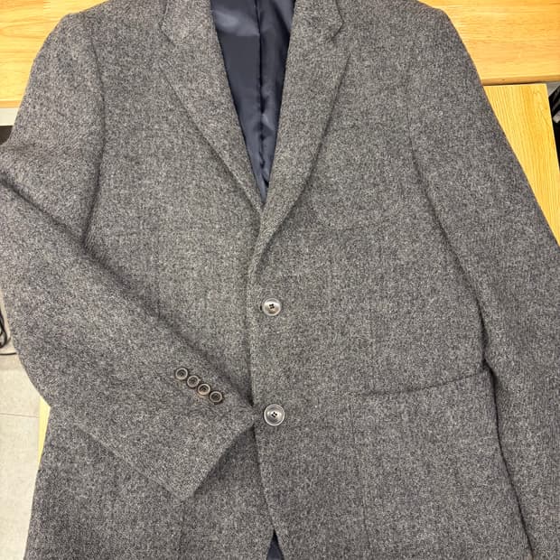 [100] 헤지스 그레이 울 자켓