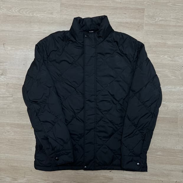 올젠 구스다운 스탠드넥 퀼팅 경량패딩 점퍼 [블랙] M/95