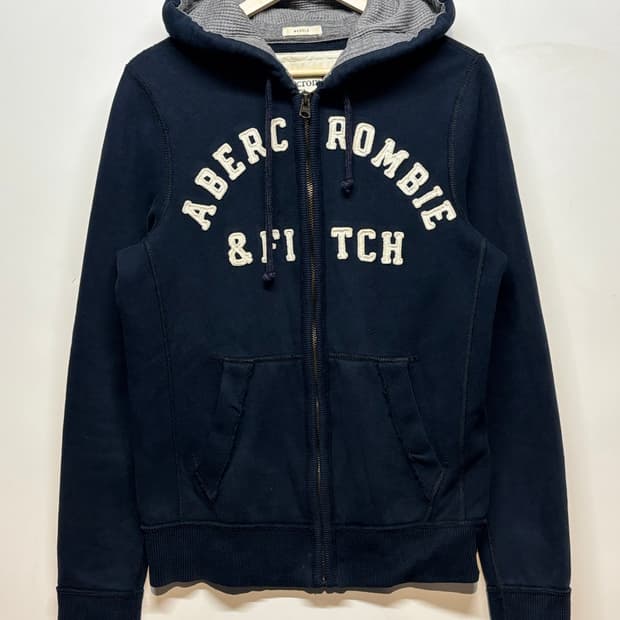아베크롬비 머슬핏 네이비 후드 집업