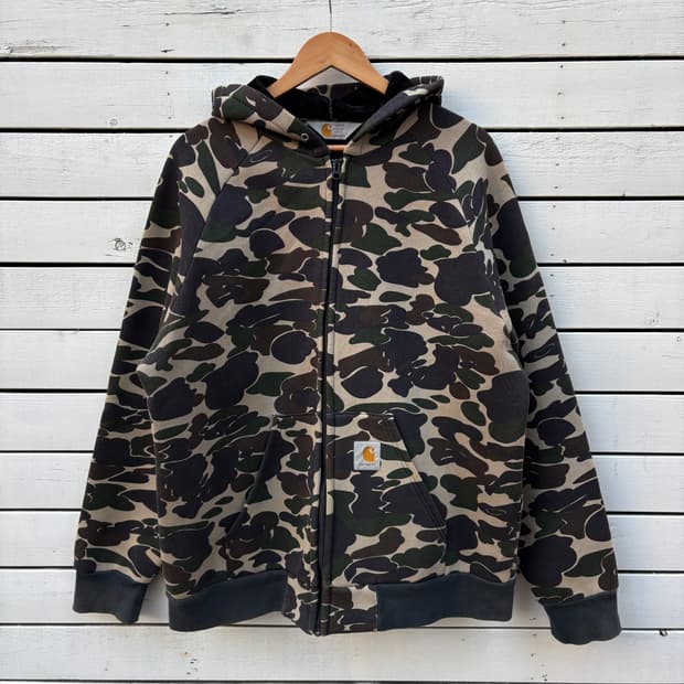Carhartt 칼하트 카모 후드집업