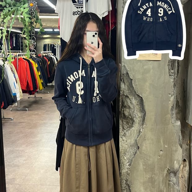 후아유 후드집업 네이비 S #csz1874