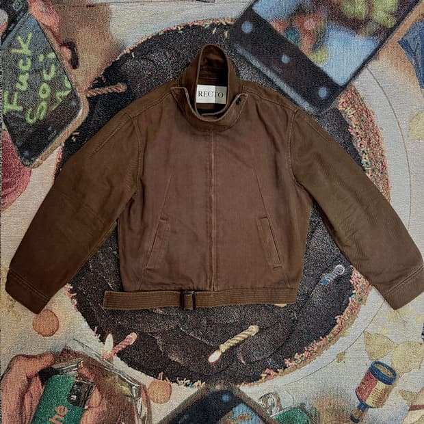 렉토 브라운 봄버 자켓 