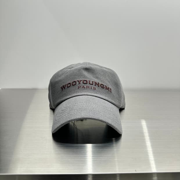 우영미 옥스포드 데님볼캡 그레이 25fw