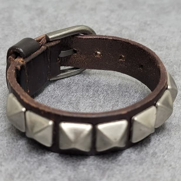 stud leather bracelet