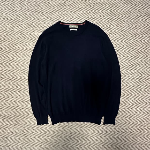 NANO UNIVERSE knit sweater navy