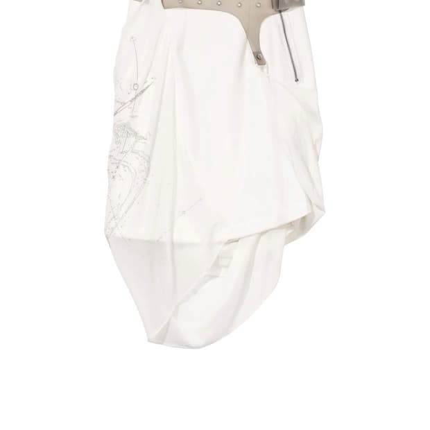 혜인서 graphic wrap skirt