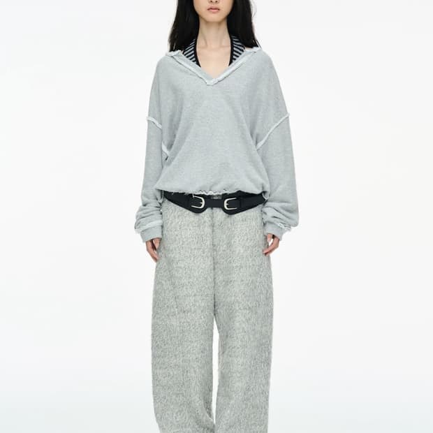 구해요 Cerric hairy wide pants