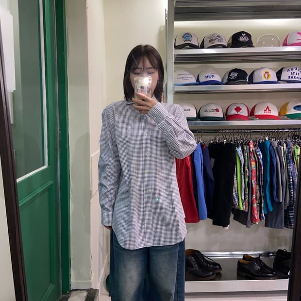 (95-100) POLO 폴로 랄프로렌 체크 셔츠 리젠트 클래식 핏