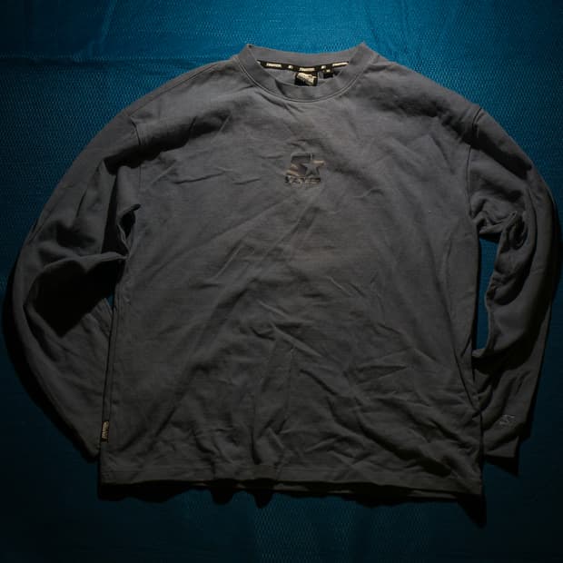 스타터 블루 롱슬리브 티셔츠 M