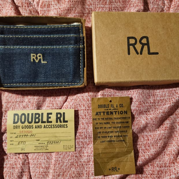 RRL 인디고데님 카드지갑 풀세트