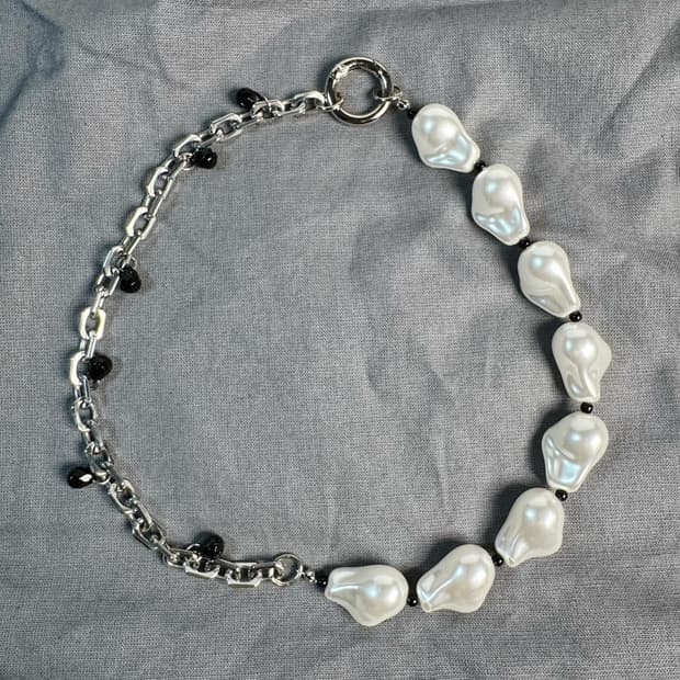 해골 진주 써지컬 목걸이&키링