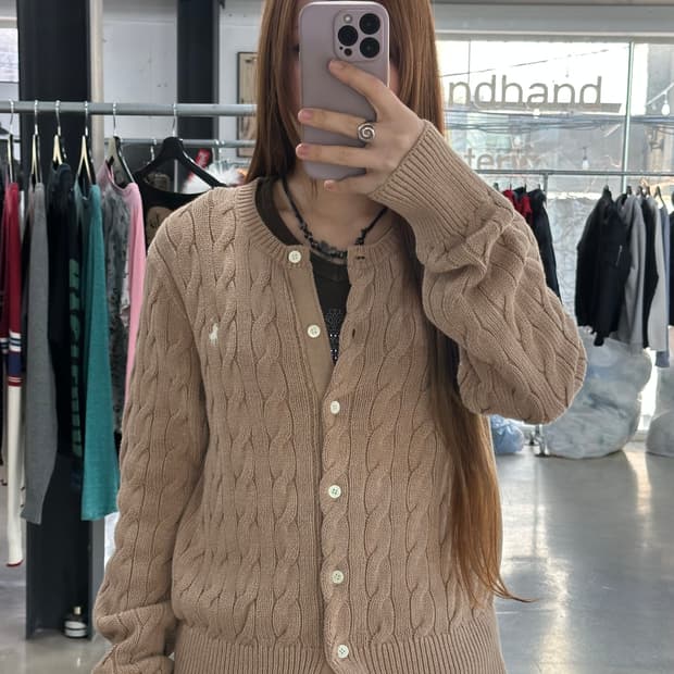 폴로랄프로렌 신형큐알텍 코튼 블랜드 가디건