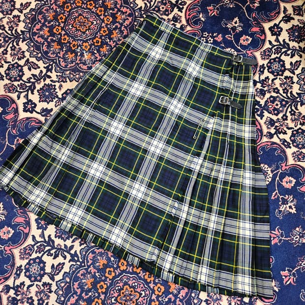 BEN NEVIS in 스코틀랜드 Wool 타탄 체크 스커트 uk 18