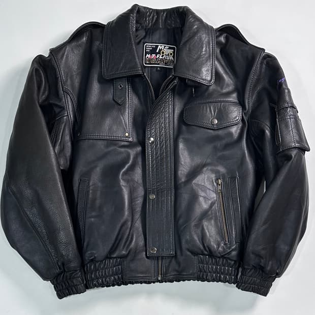 VTG 소가죽 모터사이클 자켓