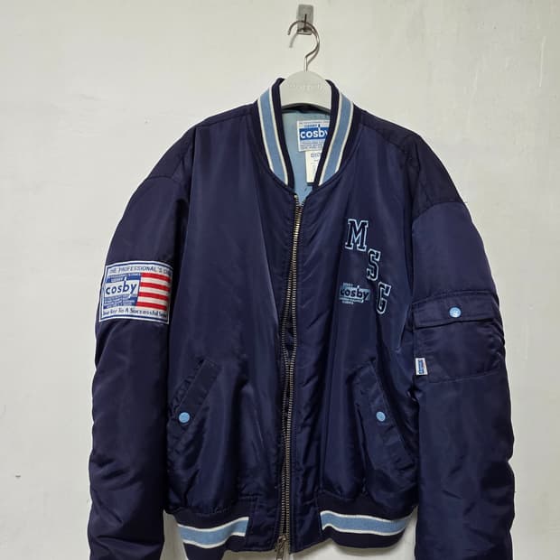 90s USA Cosby 오버핏 바시티 자켓 100~110
