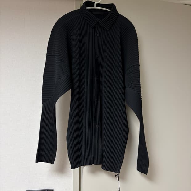 [4]옴므플리세 먼슬리 카라 셔츠 자켓