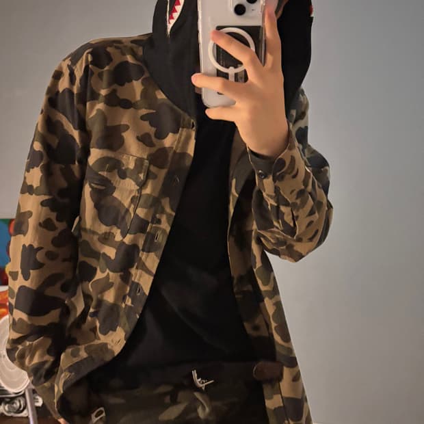 베이프 샤크셔츠