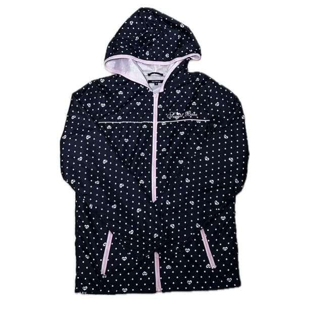 도트 핑크 바람막이