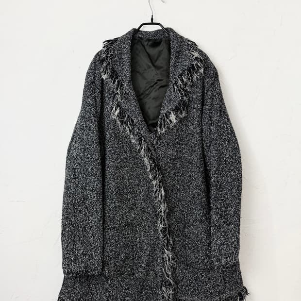 90s 빈티지 프린지 니트 코트 (MADE IN JAPAN)