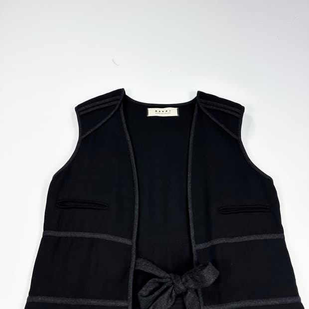 마르니 우먼 블랙 롱 니트 조끼 (40사이즈 여성추천)