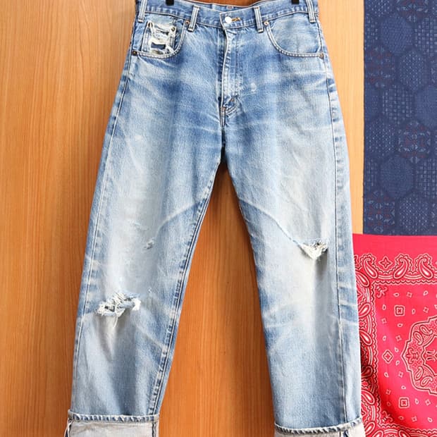일본판 80S LEVIS 리바이스 502XX 빅E 빈티지 셀비지데님
