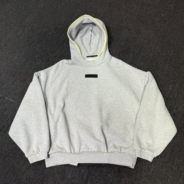 에센셜 후드 라이트 헤더 그레이 