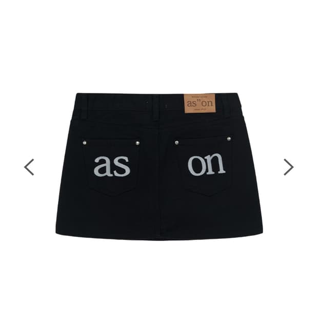 택O) 애즈온 포그 미니 스커트 S