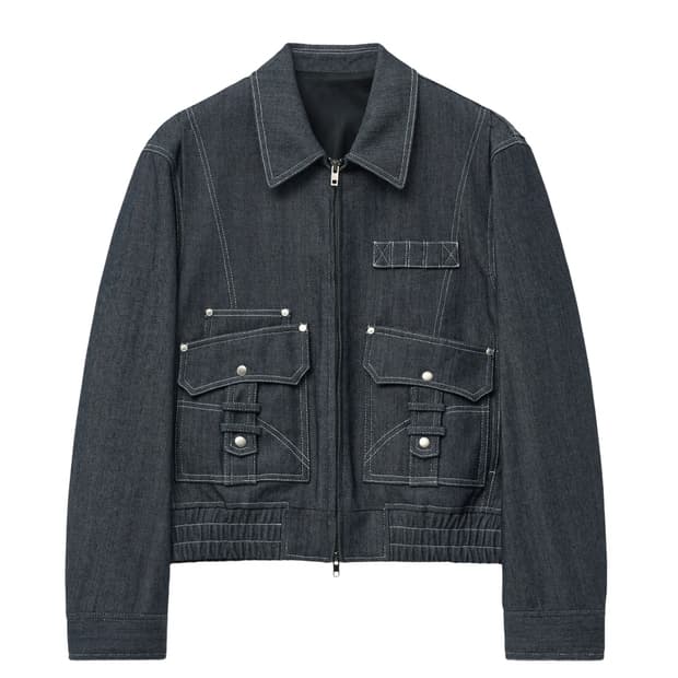 [48] 엘무드 카펜터 블루종 자켓 블루진 새상품