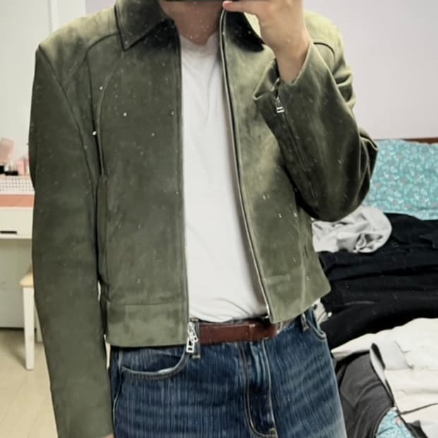 2사이즈 웨이비니스 스웨이드 자켓