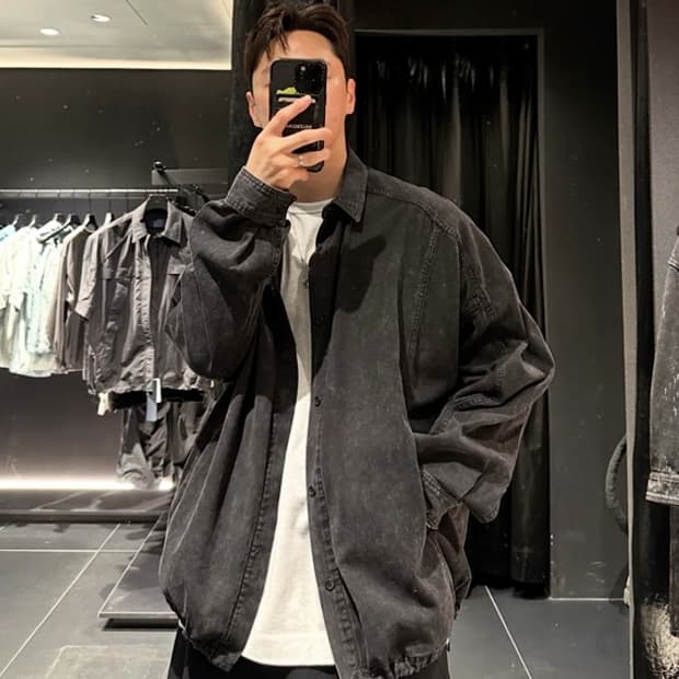 [50] 준지 24fw 데님 코치 자켓
