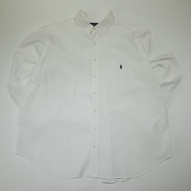 CL474 2XB 폴로 코튼 버튼다운 화이트 셔츠 남방