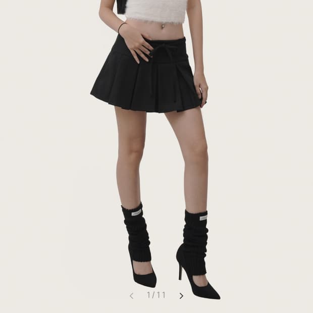 클리시어 Sorbet fluffy halterneck knit