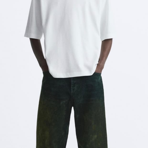 29 자라 ZARA 벨벳 벨루어 워싱 데님