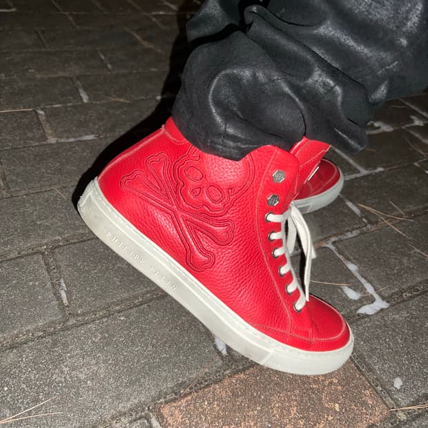 필립플레인 스컬 하이탑 hightop 